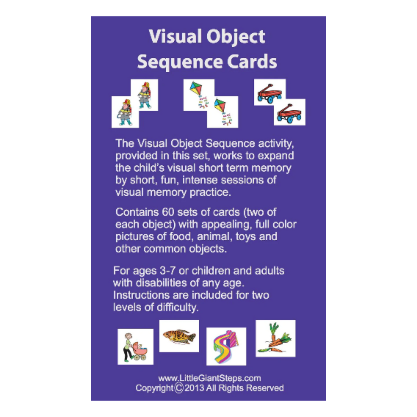 Visual Object Sequencing Cards