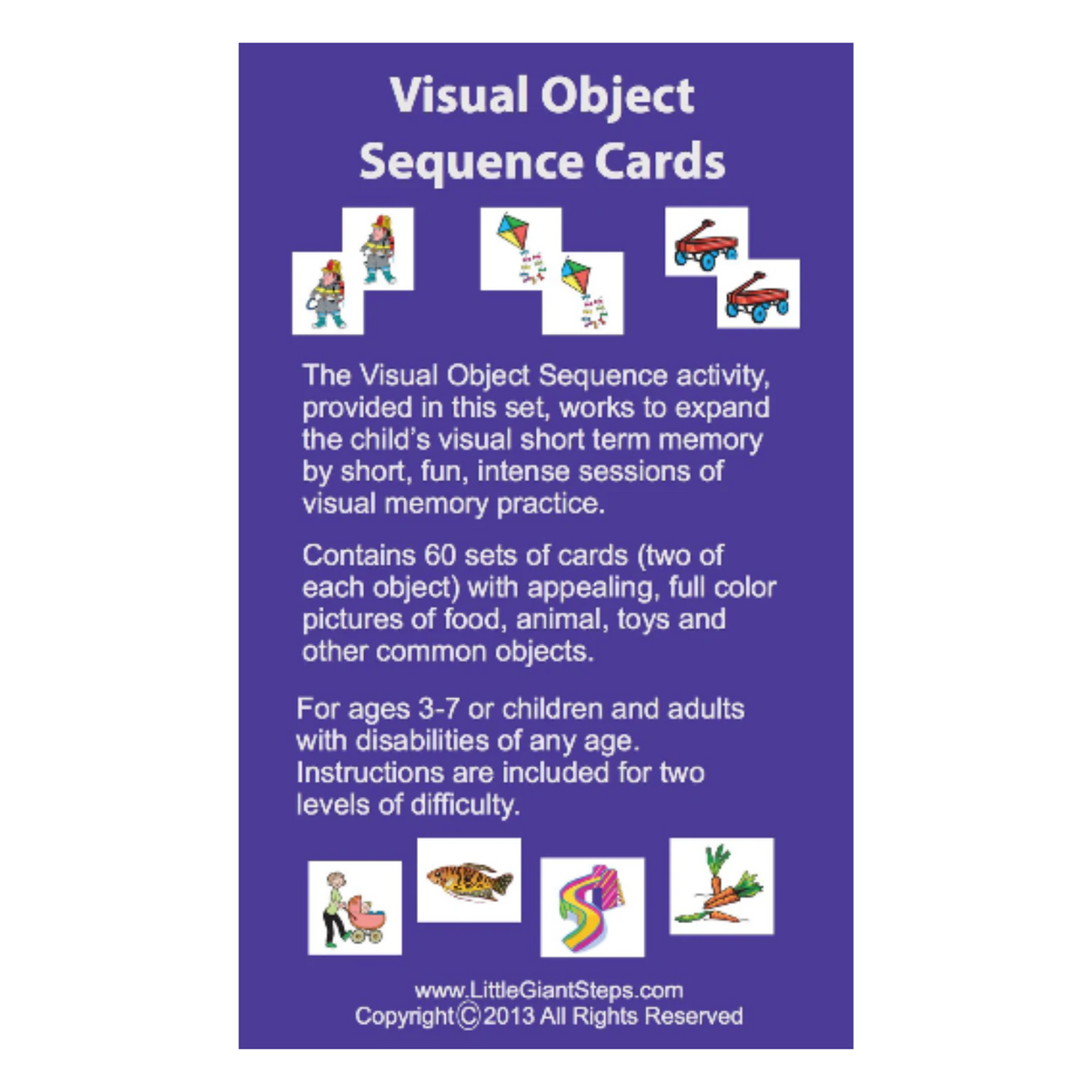 Visual Object Sequencing Cards – Brain Sprints