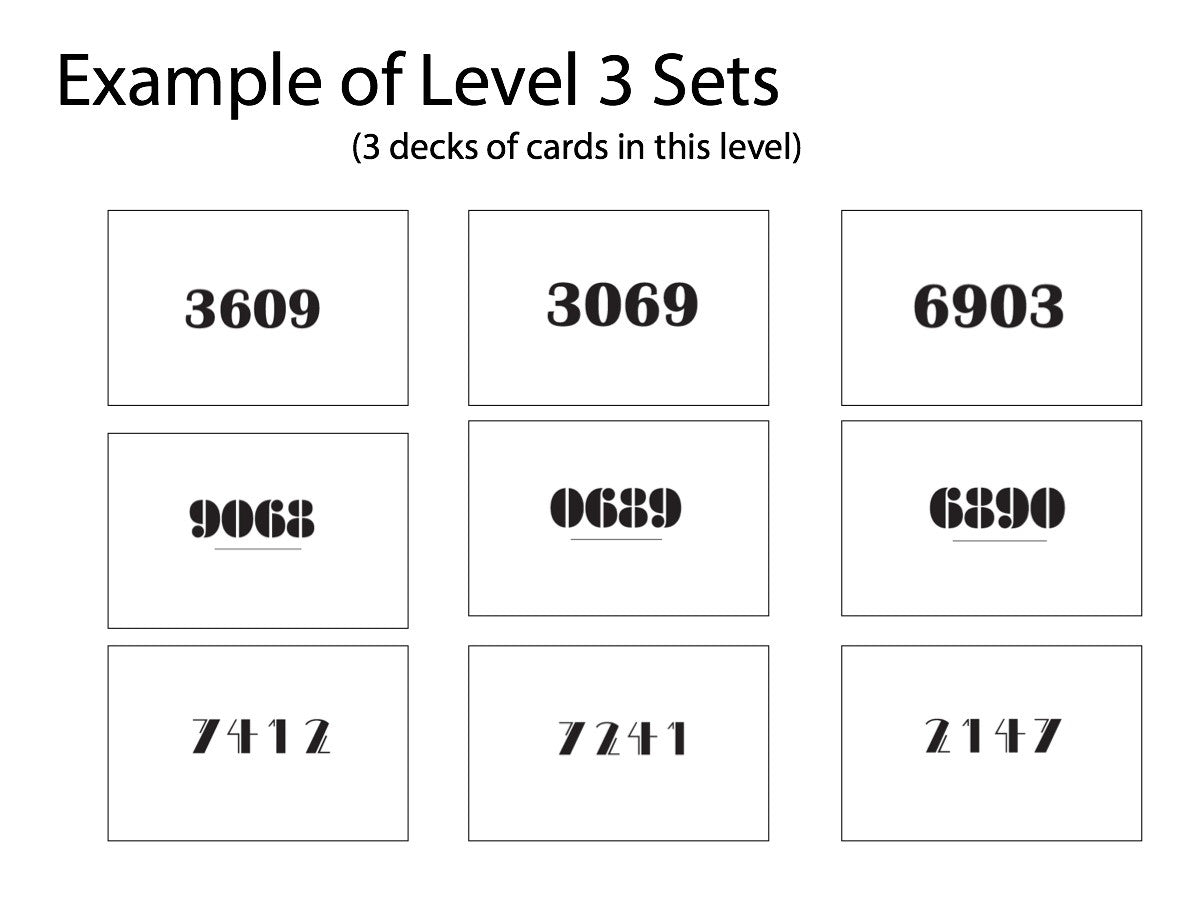 Visual Discrimination Game - Select Level 1 - 10