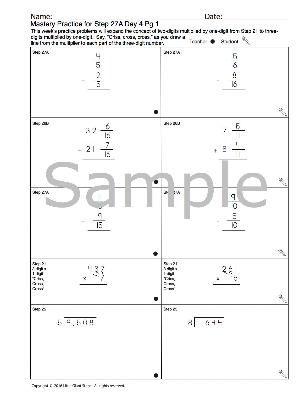 Visual Circle Math – Additional Mastery Practice Pages Download & Printed